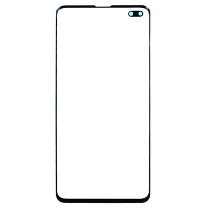 Original Front Screen Outer Glass Lens (Black) for Samsung Galaxy S10+ SM-G975F/DS, SM-G975U, SM-G975W