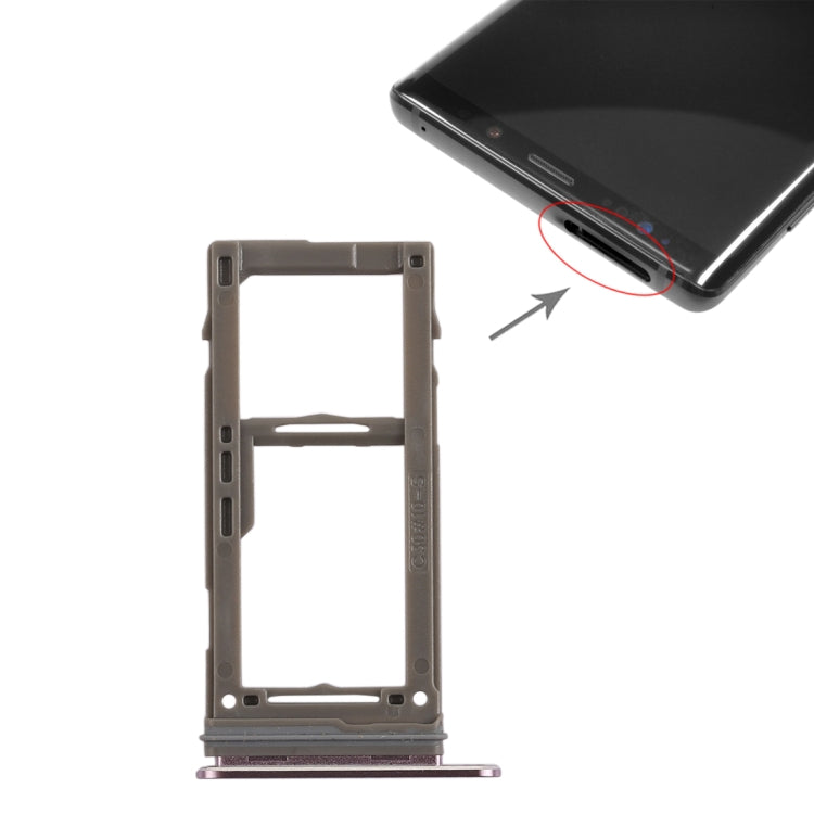 Samsung Galaxy Note9 SIM Card Tray & Micro SD Card Tray Replacement (Purple) - Compatible & Checked