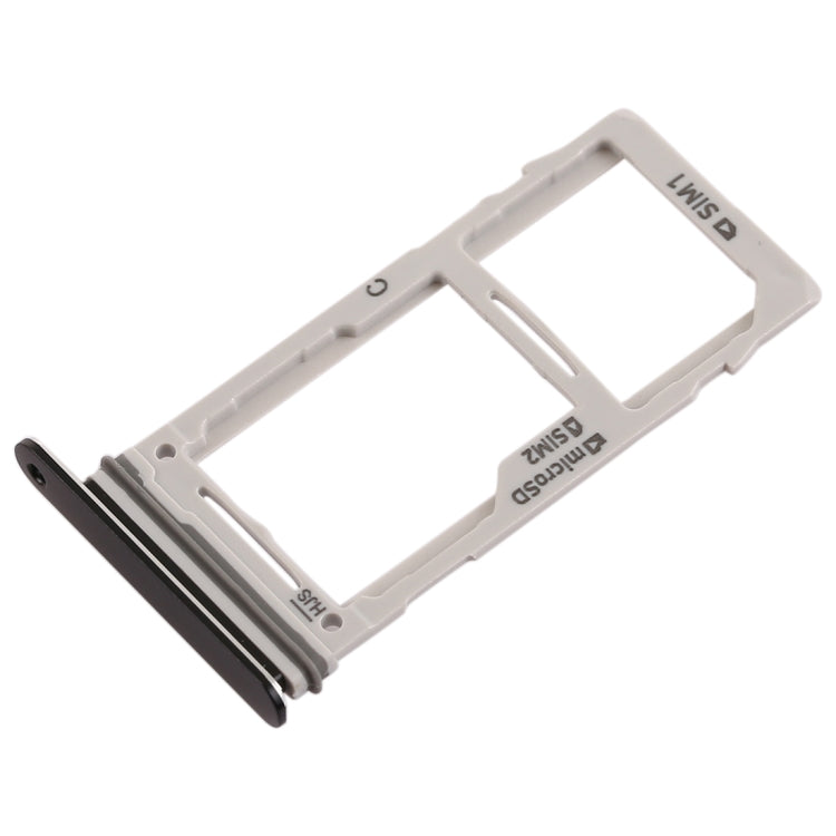 Black SIM Card Tray + Micro SD Card Tray for Samsung Galaxy Note9 - Replace Your Damaged Tray