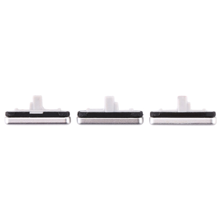 Replacement Side Keys Set for Samsung Galaxy S7 - 10 Pack (Silver) - Power & Volume Buttons