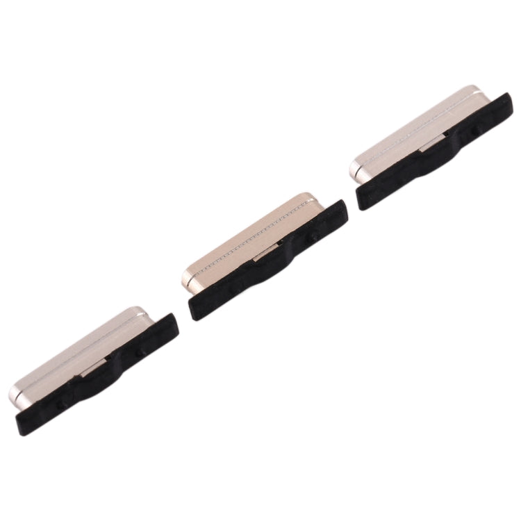 Gold Replacement Side Key Set for Samsung Galaxy S6 - Includes Power & Volume Control Buttons