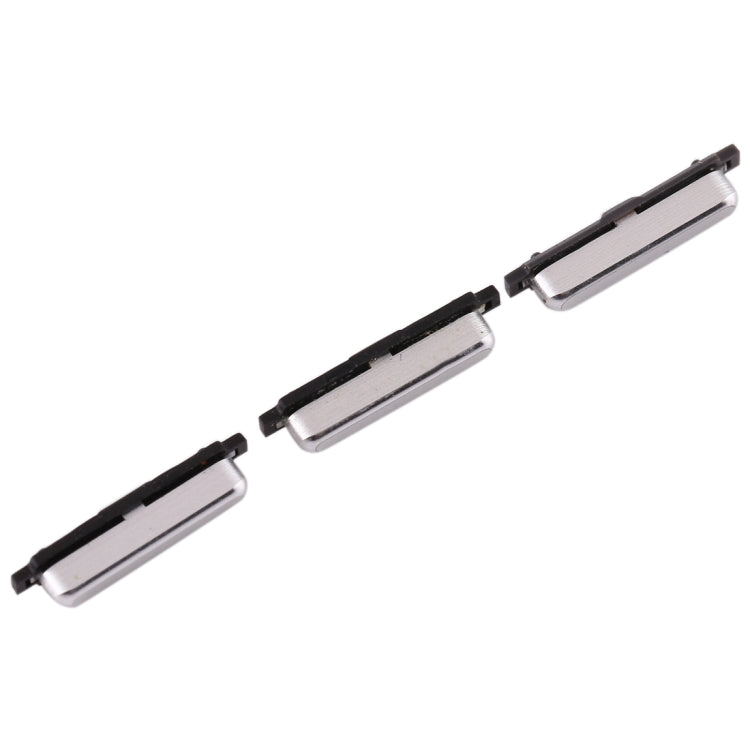 Samsung Galaxy S6 Replacement Side Keys Set (10 Pack, Silver) - Power & Volume Control Buttons