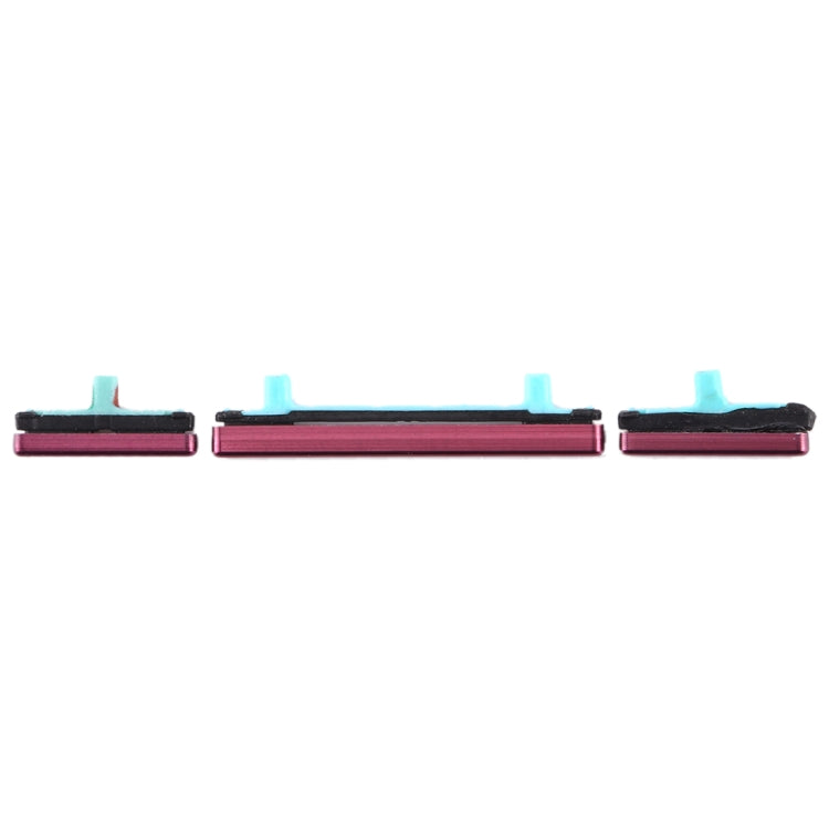 Replacement Side Key Set (10 Pieces) for Samsung Galaxy S8 / S8+ - Red Power & Volume Buttons