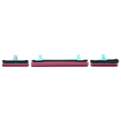 Replacement Side Key Set (10 Pieces) for Samsung Galaxy S8 / S8+ - Red Power & Volume Buttons