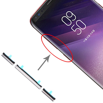 Samsung Galaxy S8 / S8+ Replacement Side Key Set (10 Pack, Silver) - Power & Volume Buttons