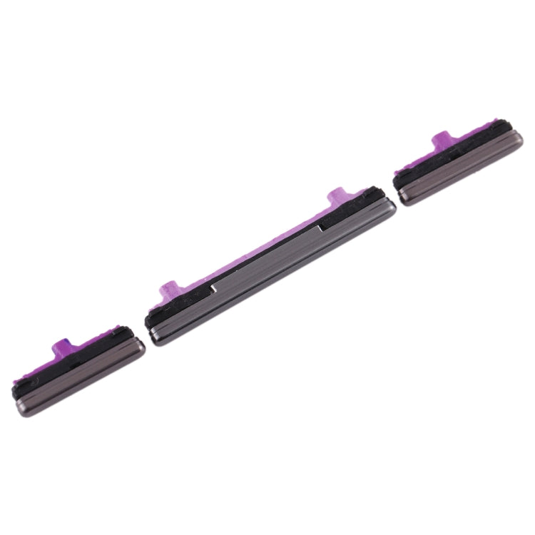 Black Side Key Replacement Set for Samsung Galaxy S10 / S10+ - Power & Volume Buttons
