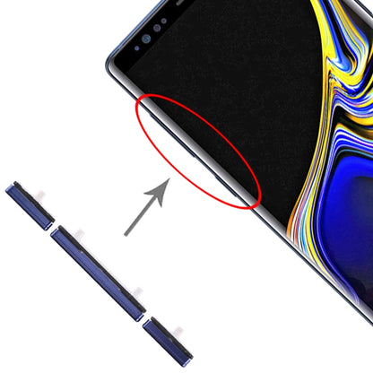 Samsung Galaxy Note 9 Replacement Side Keys Set (Power & Volume Control, Blue) - Compatible Parts