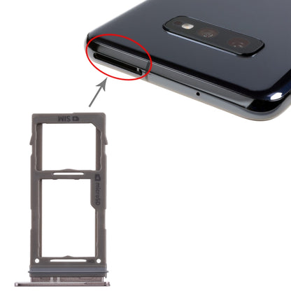 Samsung Galaxy S10+, S10, S10e SIM & Micro SD Card Tray Replacement (Black) - Fully Compatible