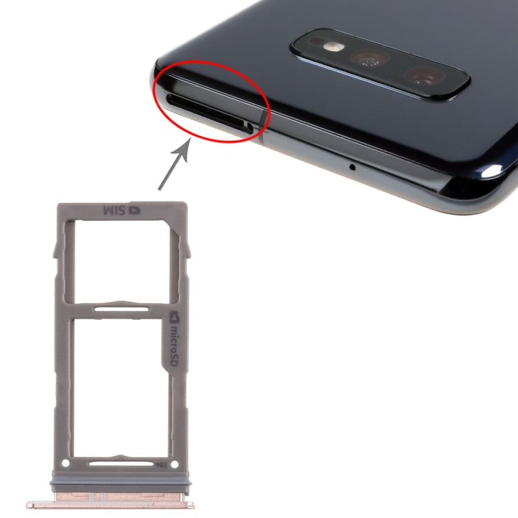 Samsung Galaxy S10+ / S10 / S10e SIM & Micro SD Card Tray Replacement - Rose Gold