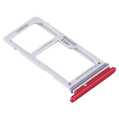 Samsung Galaxy S10+, S10, S10e SIM & Micro SD Card Tray - Red Replacement Accessory
