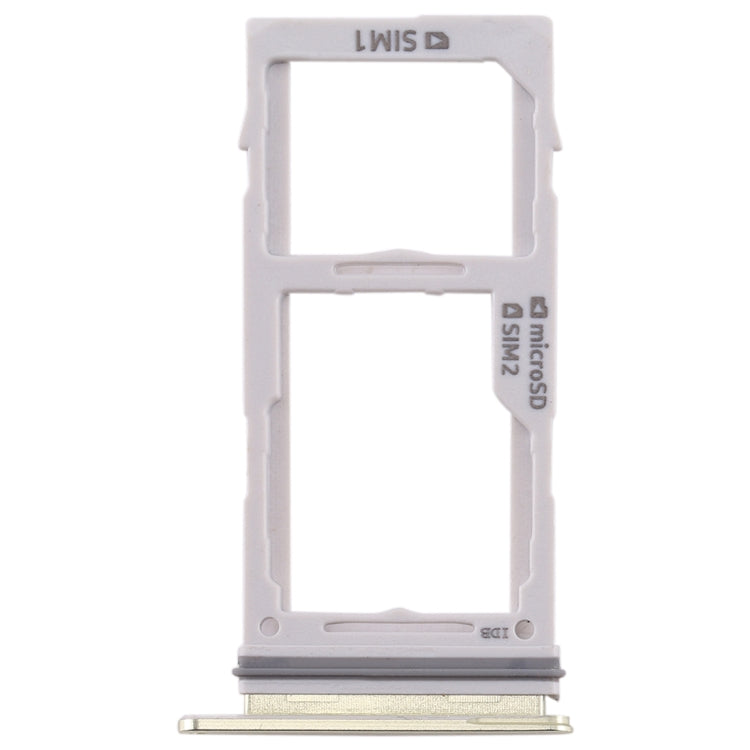 Gold SIM Card Tray + Micro SD Card Tray for Samsung Galaxy S10, S10e, S10+ - Replacement Part
