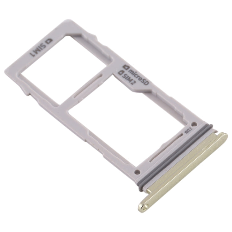 Gold SIM Card Tray + Micro SD Card Tray for Samsung Galaxy S10, S10e, S10+ - Replacement Part