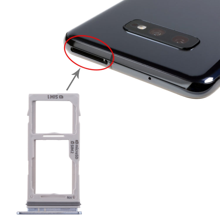 Samsung Galaxy S10+/S10/S10e SIM & Micro SD Card Tray Replacement (Blue) - Quality Guaranteed