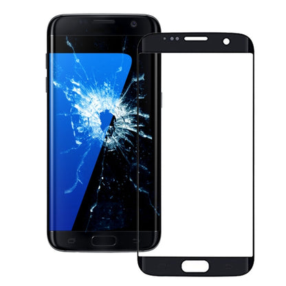 Original Front Screen Outer Glass Lens for Samsung Galaxy S7 Edge / G935 (Black) - High Quality Replacement