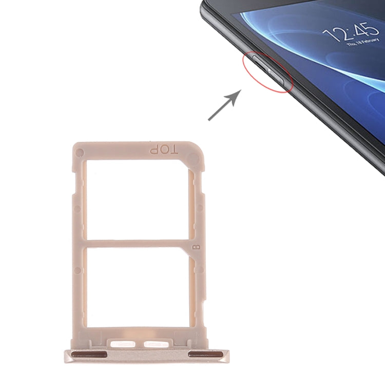 Gold SIM Card Tray + SIM Card Tray for Samsung Galaxy Tab A 7.0 (2016) SM-T285 - Replacement Part
