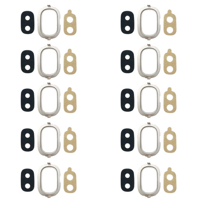 Samsung Galaxy J4 (2018) Back Camera Bezel with Lens Cover & Adhesive - 10pcs (Gold, J400F/DS, J400G/DS)