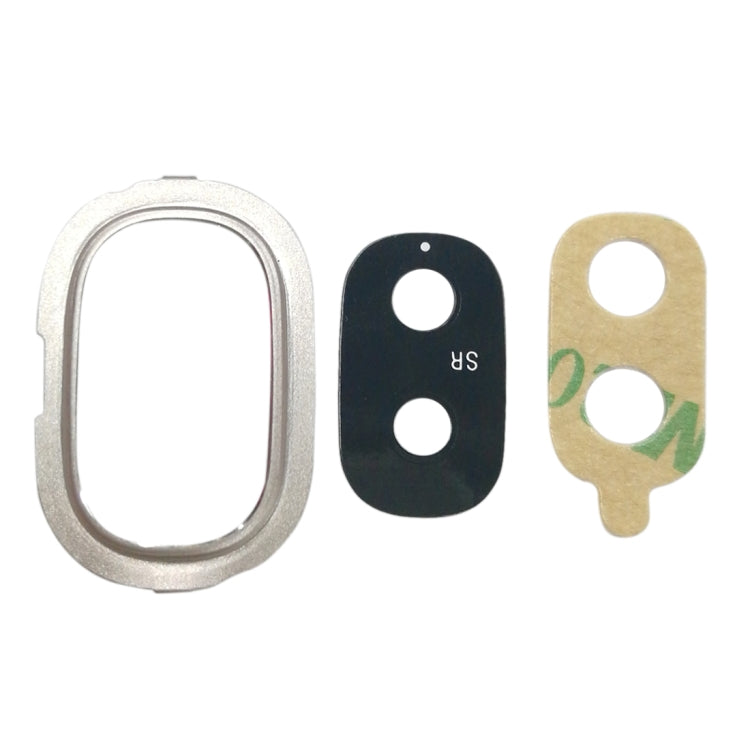 Samsung Galaxy J4 (2018) Back Camera Bezel with Lens Cover & Adhesive - 10pcs (Gold, J400F/DS, J400G/DS)