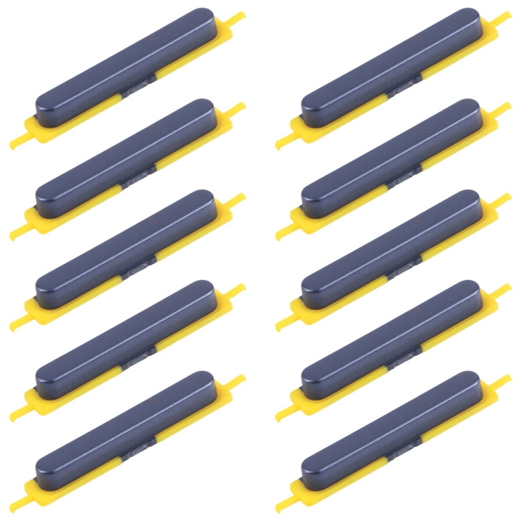 Original Power & Volume Control Button Replacement (10pcs) for Samsung Galaxy A25 SM-A256B - Black
