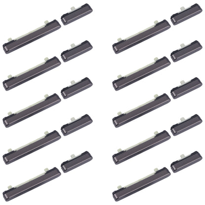 Original Power and Volume Control Button Set (10pcs) for Samsung Galaxy S24 Ultra SM-S928B (Black)