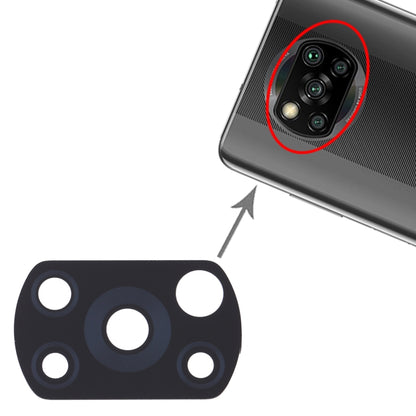 10 PCS Replacement Back Camera Lens for Xiaomi Poco X3 NFC / Poco X3 M2007J20CG / M2007J20CT