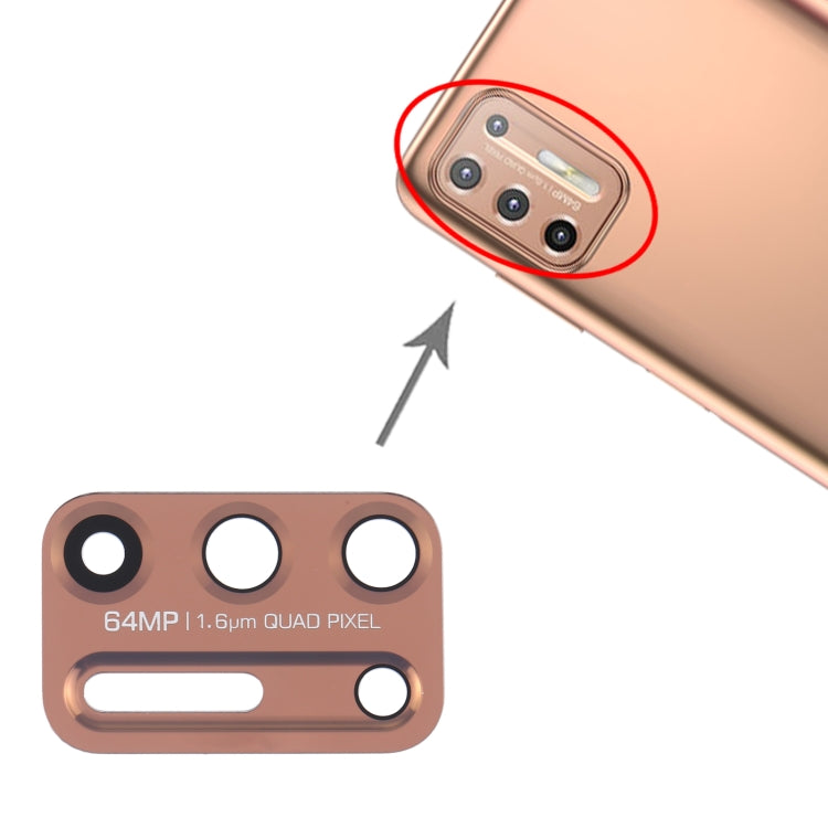 10 PCS Gold Back Camera Lens Replacement for Motorola Moto G9 Plus XT2087-1 - Professional Installation Recommended