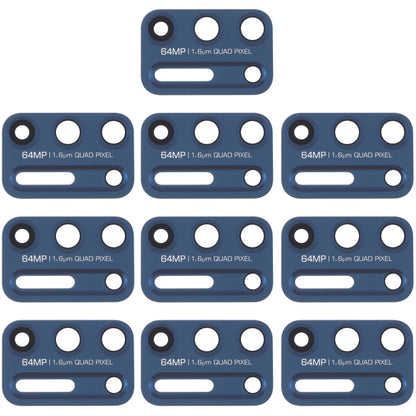 10 PCS Replacement Back Camera Lens for Motorola Moto G9 Plus (XT2087-1) - Blue, Perfect Fit & Quality Checked