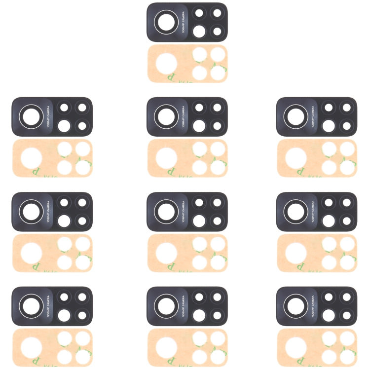 10 PCS Replacement Back Camera Lens for Xiaomi Mi 10T Pro 5G (108MP) M2007J3SG / M2007J3SP / M2007J3SI / M2007J17C