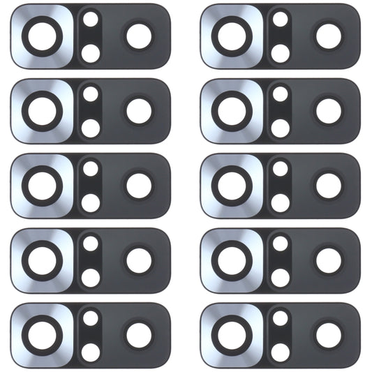 10 Pack Replacement Back Camera Lens for Xiaomi Redmi Note 10 4G (M2101K7AI/M2101K7AG) - Silver