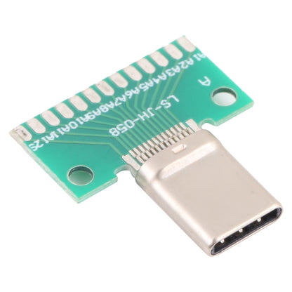 Double-Sided Type C Male Test Board (USB 3.1) with 24-Pin PCB for Professional Device Repair