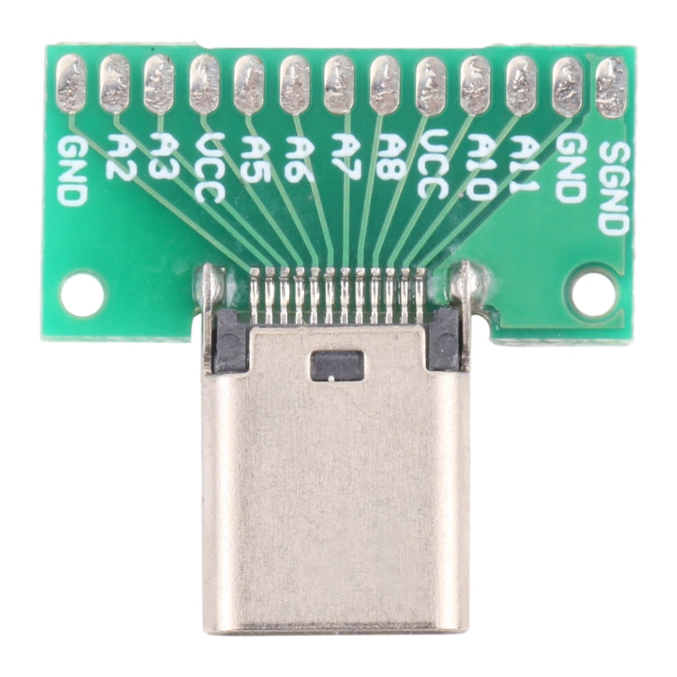 Double-Sided USB 3.1 Type C Female Test Board with 24-Pin PCB for Professional Device Repair