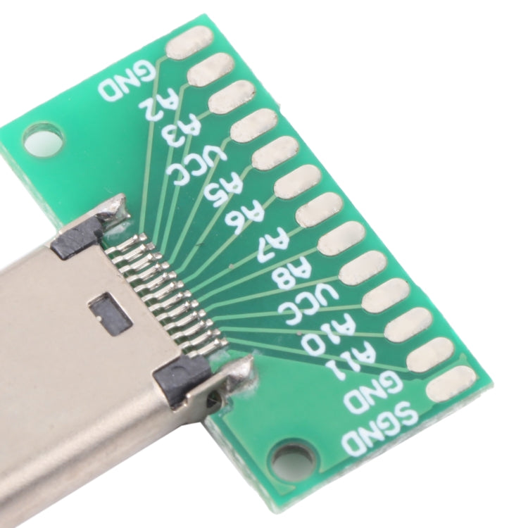 Double-Sided USB 3.1 Type C Female Test Board with 24-Pin PCB for Professional Device Repair