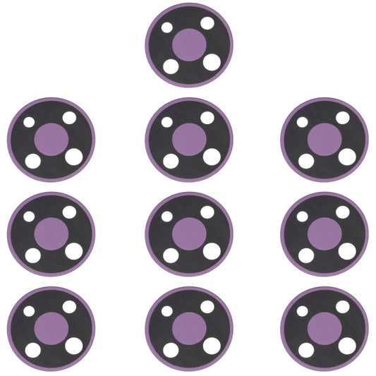 10-Pack Back Camera Lens Replacement for Nokia 3.4 (TA-1288, TA-1285, TA-1283) - Purple