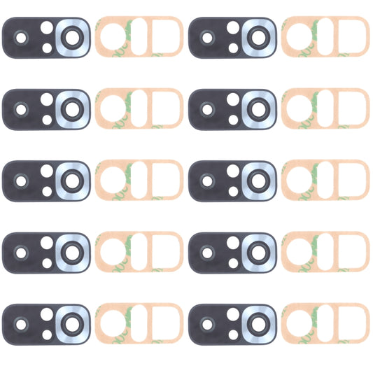 10 PCS Replacement Back Camera Lens for Xiaomi Redmi Note 10S (M2101K7BG, M2101K7BI, M2101K7BNY) - Silver