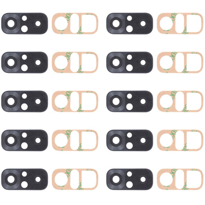 10 Pack Back Camera Lens for Xiaomi Redmi Note 10S (M2101K7BG/M2101K7BI/M2101K7BNY) - Black