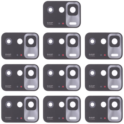 10 PCS Replacement Back Camera Lens for Xiaomi Redmi Note 10 Pro 5G / Poco X3 GT - Perfect Fit, Professional Install Recommended