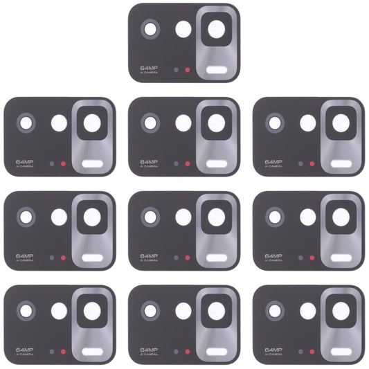 10 PCS Replacement Back Camera Lens for Xiaomi Redmi Note 10 Pro 5G / Poco X3 GT - Perfect Fit, Professional Install Recommended