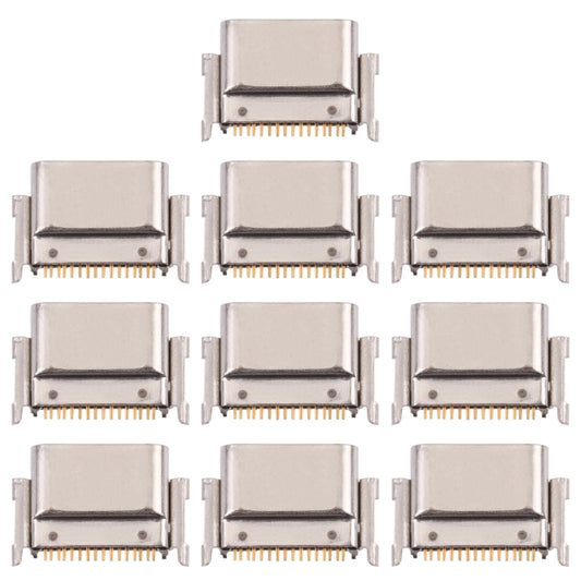 10 Pack Charging Port Connectors for LG K50S (LMX540HM, LM-X540, LM-X540BMW, LMX540BMW) - Replacement Parts