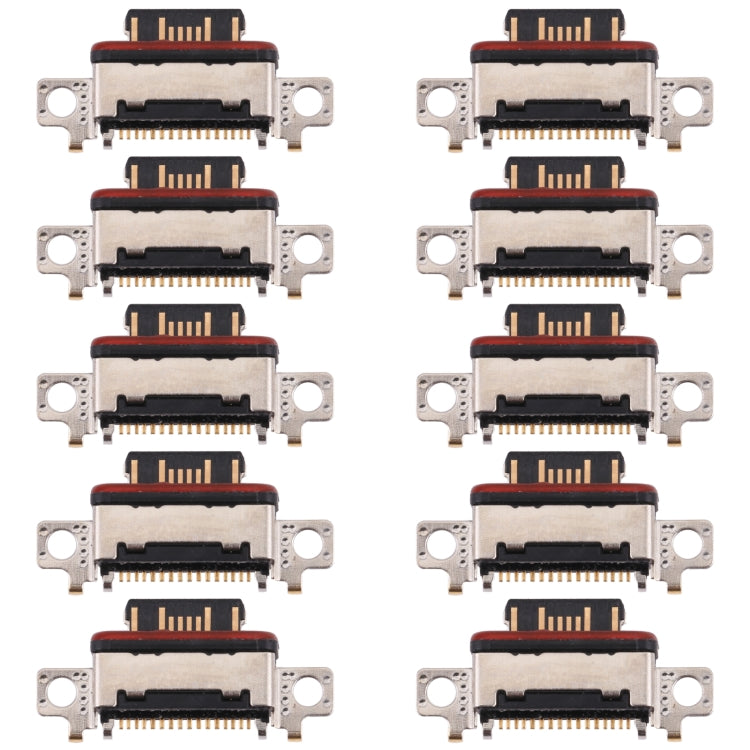 10-Pack Charging Port Connector for Xiaomi Mi 11 Ultra (M2102K1G, M2102K1C) - Replacement Parts