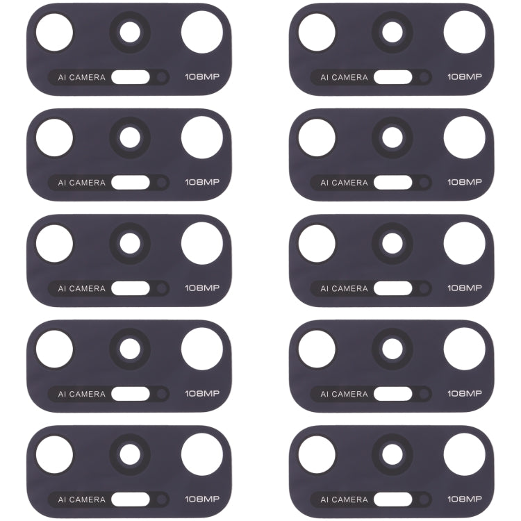 10 PCS Replacement Back Camera Lens for Xiaomi Mi 10S (M2102J2SC) - Perfect Fit & Quality Checked