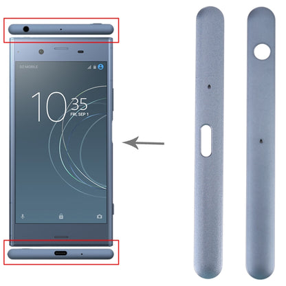 1 Pair of Blue Upper and Lower Sidebars for Sony Xperia XZ1 - Durable Mobile Phone Accessories