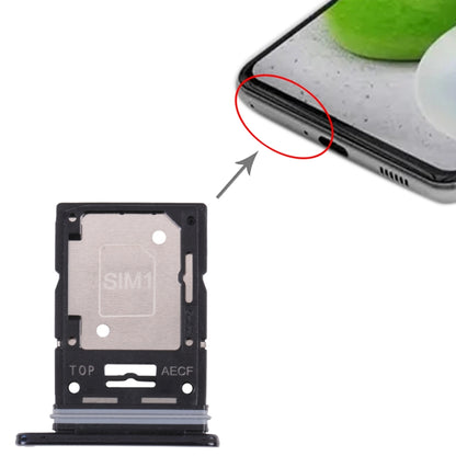 Original SIM Card Tray + Micro SD Card Tray for Samsung Galaxy A53 5G SM-A536B (Black) - Replacement Part