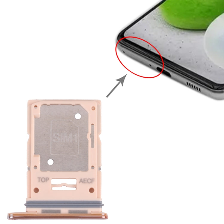 Original Gold SIM Card Tray + Micro SD Card Tray for Samsung Galaxy A53 5G SM-A536B - Replacement Part