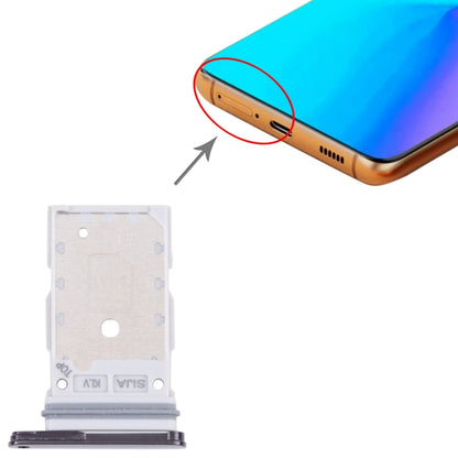 Original SIM Card Tray + Replacement for Samsung Galaxy S22 5G / S22+ 5G (SM-S906B / SM-S901B) - Black