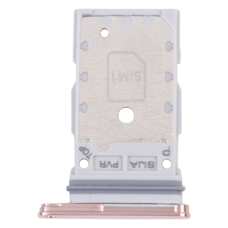 Original SIM Card Tray + SIM Card Tray for Samsung Galaxy S22 5G / S22+ 5G (SM-S901B / SM-S906B) - Gold