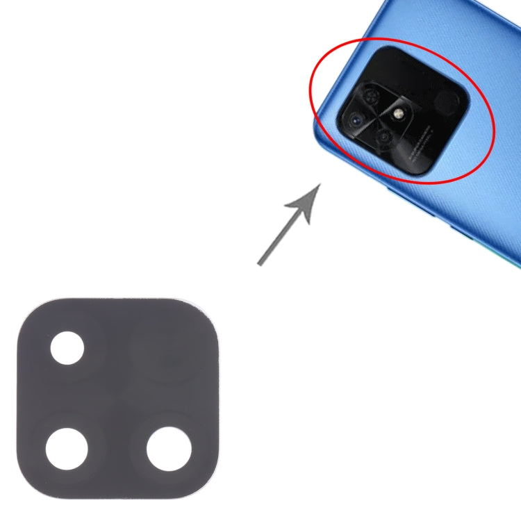 10 PCS Replacement Back Camera Lens for Xiaomi Redmi 10C, Redmi 10 India, Redmi 10 Power & Poco C40