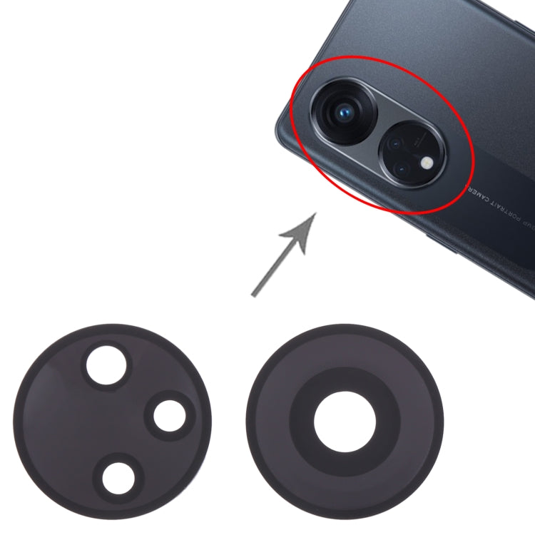 10 PCS Replacement Back Camera Lens for OPPO Reno8 T 5G - Checked & Fully Compatible