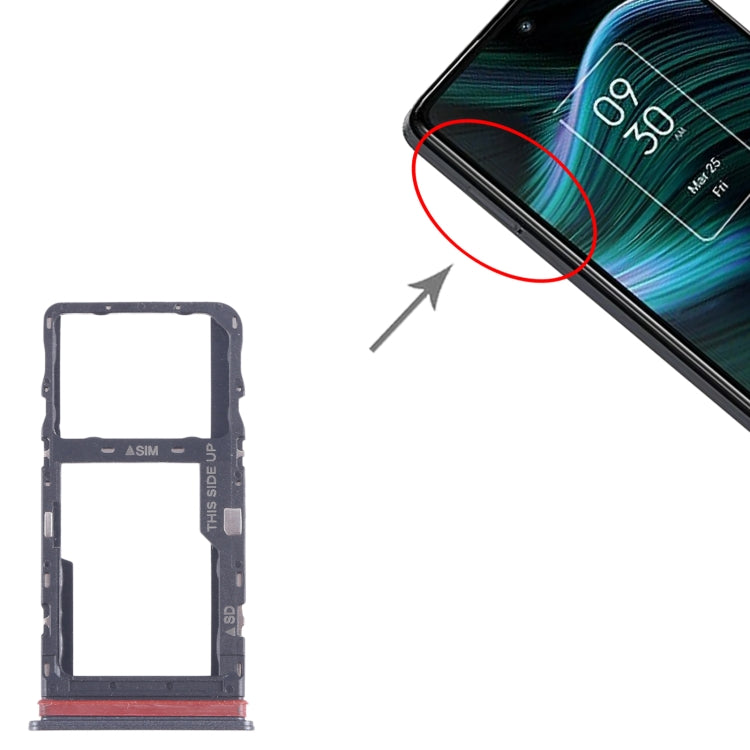 TCL Stylus 5G T779W SIM & Micro SD Card Tray Replacement (Grey) - Perfect Fit, Quality Checked