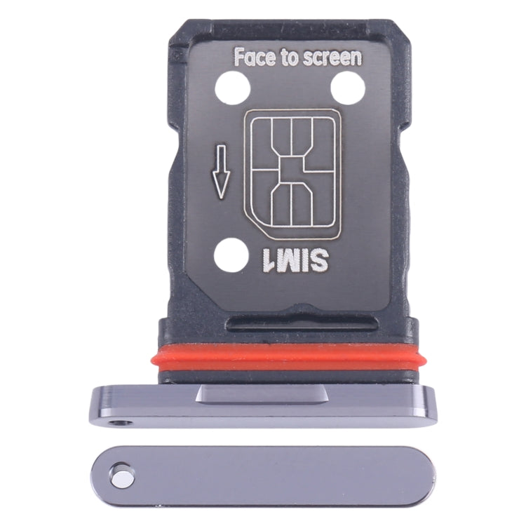 OnePlus 12 SIM Card Tray + SIM Card Tray (Black) for Models PJD110, CPH2573, CPH2581 - Replacement Part