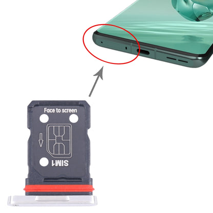 OnePlus 12 SIM Card Tray (PJD110 CPH2573 CPH2581) - Silver Replacement SIM Tray, Professional Installation Recommended
