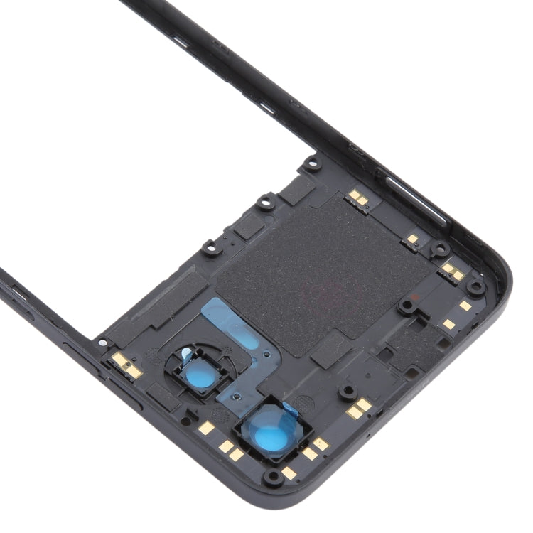 Original Middle Frame Bezel Plate for Motorola Moto G34 (Black) - Replacement Part for Damaged Bezel